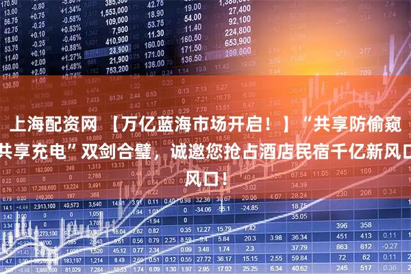 上海配资网 【万亿蓝海市场开启！】“共享防偷窥+共享充电”双剑合璧，诚邀您抢占酒店民宿千亿新风口！