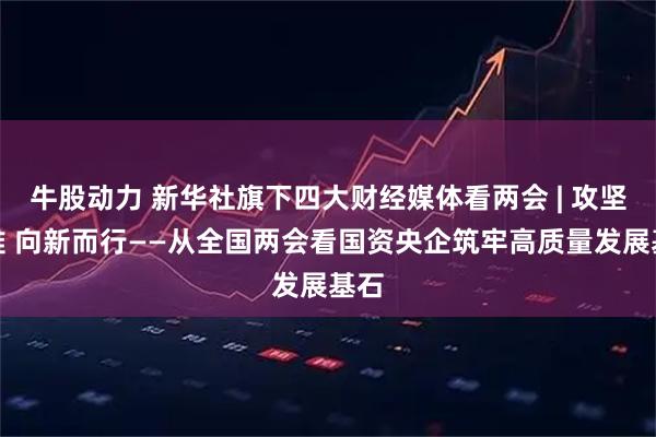牛股动力 新华社旗下四大财经媒体看两会 | 攻坚克难 向新而行——从全国两会看国资央企筑牢高质量发展基石