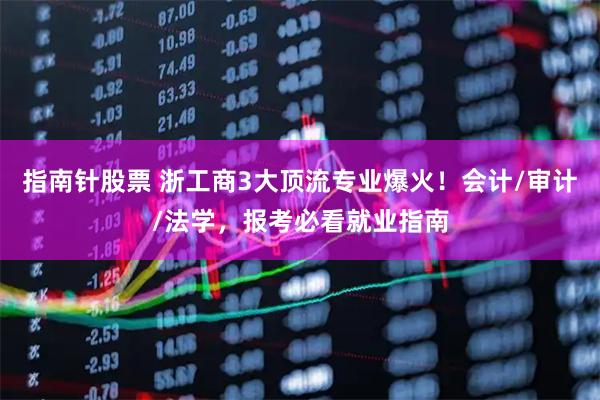 指南针股票 浙工商3大顶流专业爆火！会计/审计/法学，报考必看就业指南
